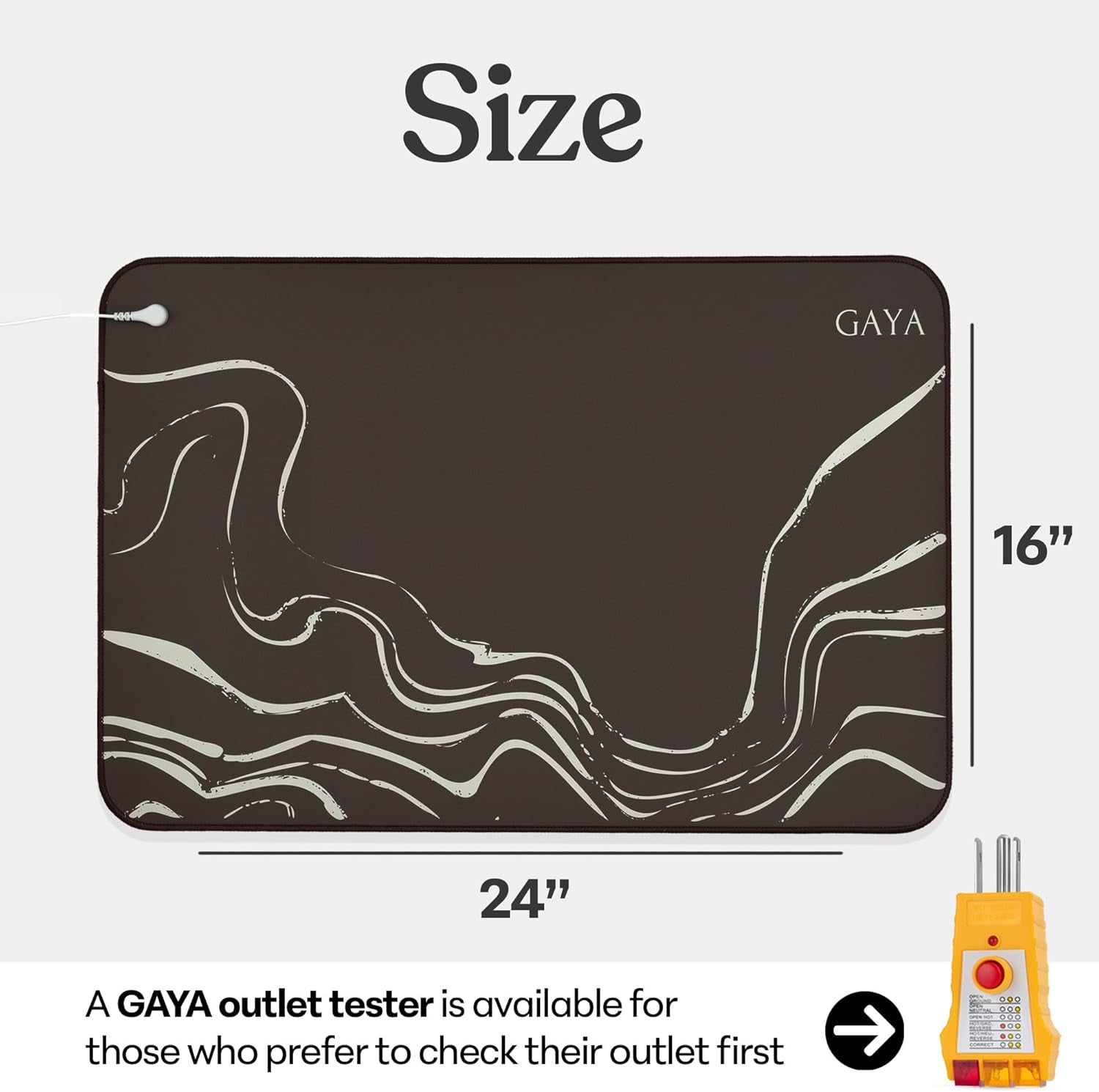 Grounding Mat for Feet, Sleep Improvement, Back Pain Relief, Muscle Relaxation & Stress, Earthing Pads for Bed, Ground for Desk, Earth Mats, Bedding Pad