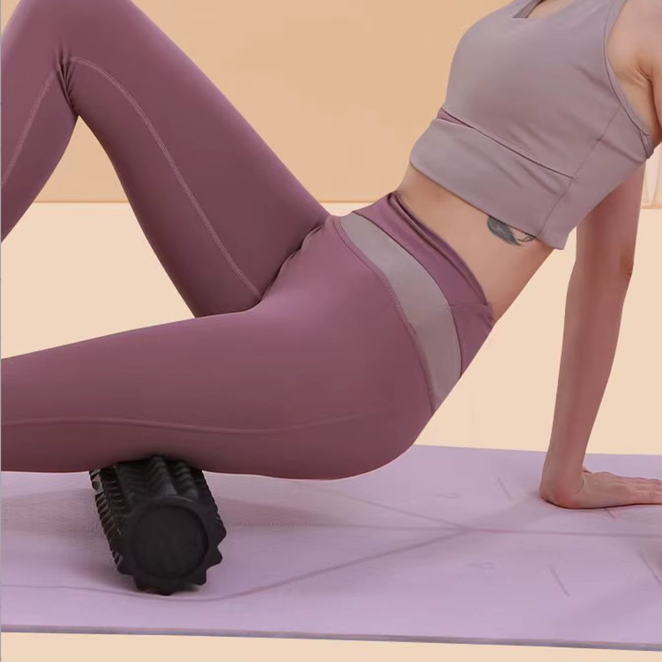 Yoga Foam Roller Muscle Massage Block Pilates Tools Yoga Column Fitness Foam Roller Set Gym Yoga Brick Exercise Equipment