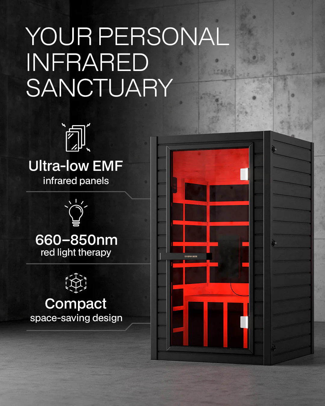Solara Full Spectrum Single-Person Infrared Sauna