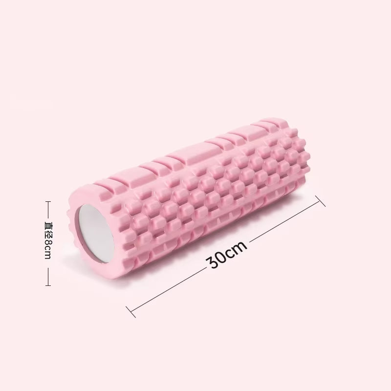 Foam Roller Yoga Column Fitness Yoga EVA Foam Roller Yoga Stick Deep Tissue Massage Roller, Suitable for Back/Waist/Leg Muscle