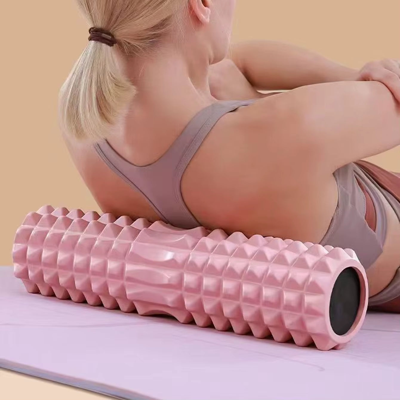 Yoga Foam Roller Muscle Massage Block Pilates Tools Yoga Column Fitness Foam Roller Set Gym Yoga Brick Exercise Equipment